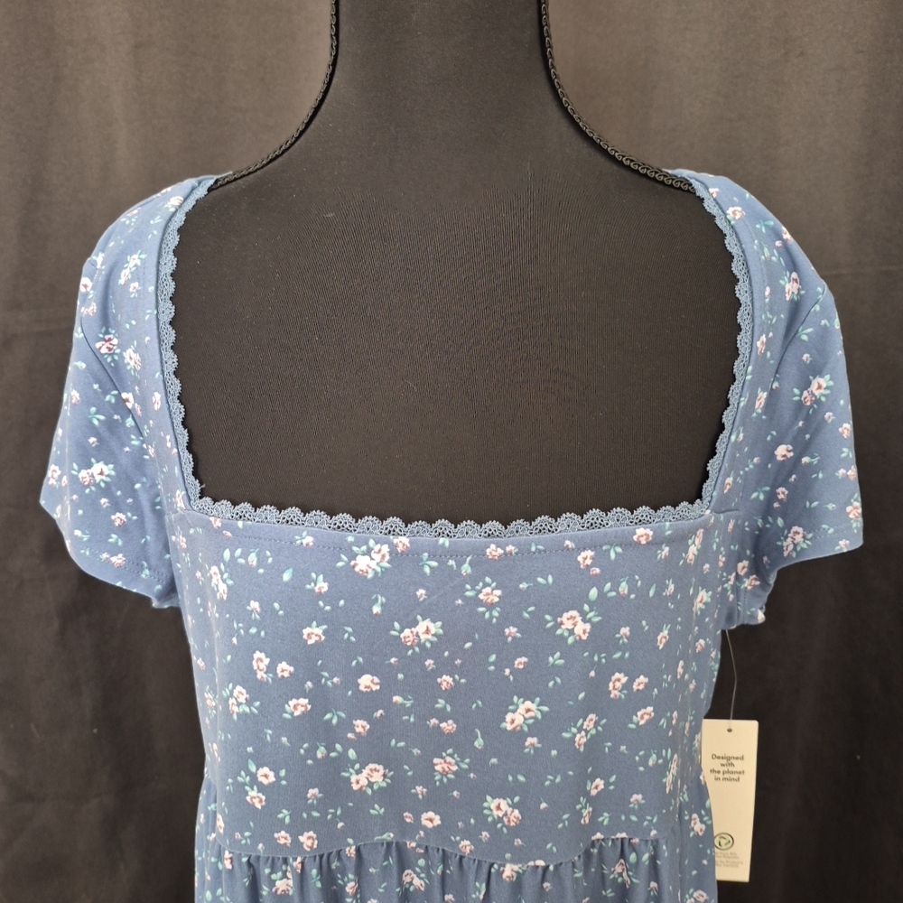 No Boundaries Blue Floral Maxi Dress - Picture 2 of 5